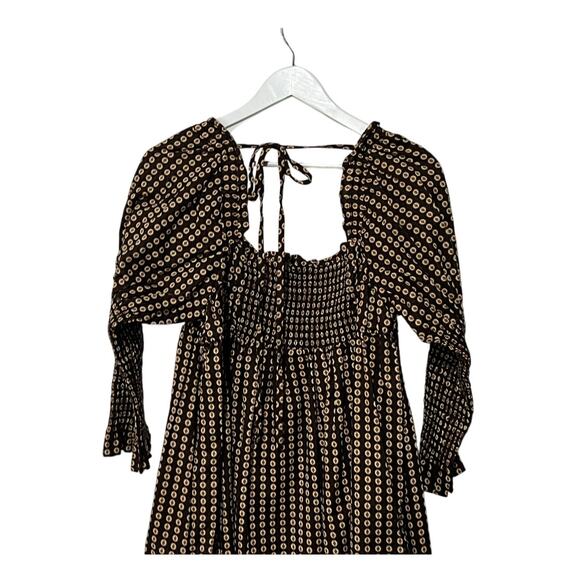 Free People Black and Cream Mini Dress - Picture 9 of 13